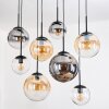 Gastor Suspension, Boule lumineuse, Suspension Ambre, Clair, Fumé, 8 lumières
