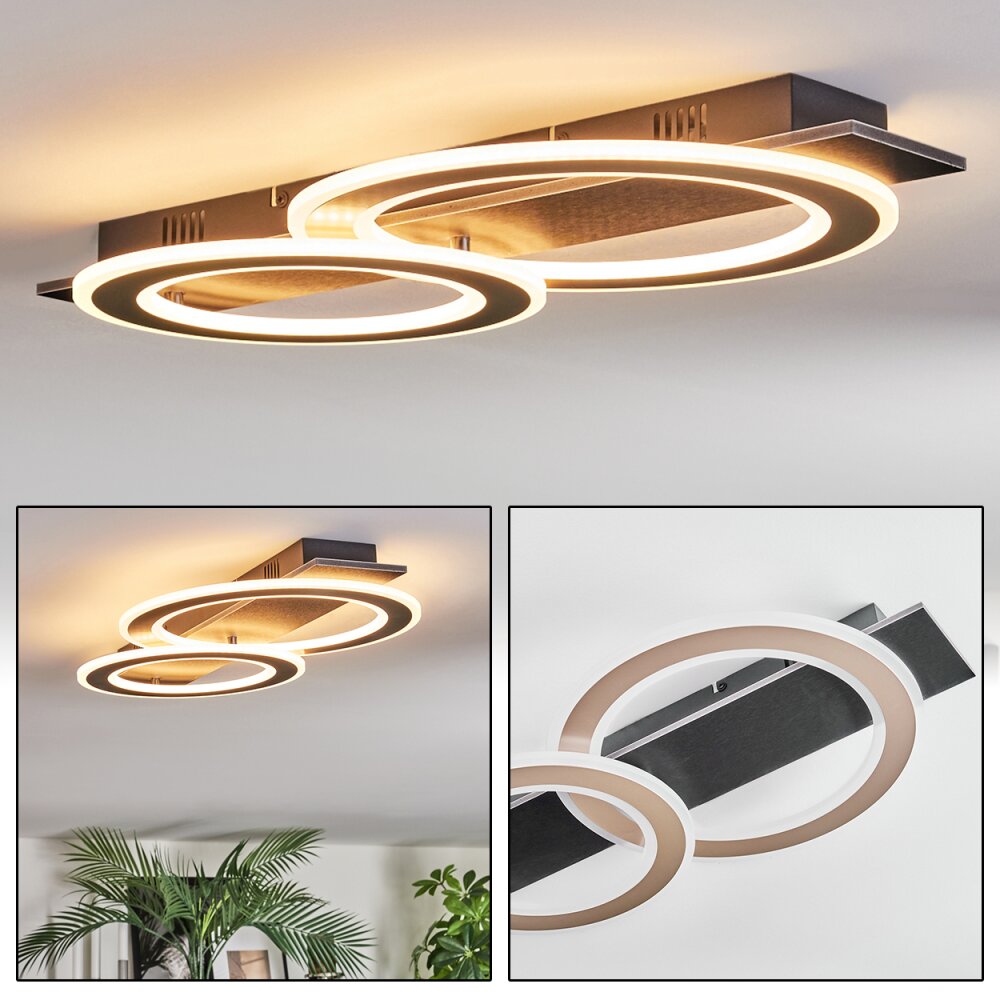 Lidor Plafonnier LED Noir, 1 lumière main product photo