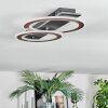 Lidor Plafonnier LED Noir, 1 lumière