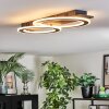 Lidor Plafonnier LED Noir, 1 lumière