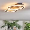 Lidor Plafonnier LED Noir, 1 lumière