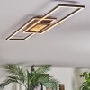 Manor Plafonnier LED Noir, 1 lumière, Télécommandes