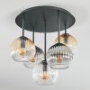 Koyoto Plafonnier, Boule lumineuse 45 cm Ambre, Clair, Fumé, 5 lumières
