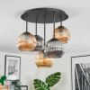 Ripoll Plafonnier, Boule lumineuse Ambre, Fumé, 5 lumières