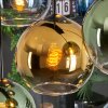 Koyoto Suspension, Boule lumineuse, Suspension Bleu, Or, Vert, Clair, 8 lumières