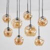 Ripoll Suspension, Boule lumineuse, Suspension Ambre, 8 lumières