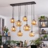Ripoll Suspension, Boule lumineuse, Suspension Ambre, 8 lumières