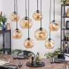Ripoll Suspension, Boule lumineuse, Suspension Ambre, 8 lumières