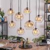 Ripoll Suspension, Boule lumineuse, Suspension Ambre, Clair, 8 lumières