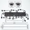 Ripoll Suspension, Boule lumineuse, Suspension Clair, Fumé, 8 lumières