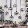 Ripoll Suspension, Boule lumineuse, Suspension Clair, Fumé, 8 lumières