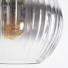 Koyoto Suspension, Boule lumineuse, Suspension Ambre, Clair, Fumé, 8 lumières