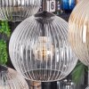 Koyoto Suspension, Boule lumineuse, Suspension Ambre, Clair, Fumé, 8 lumières
