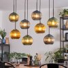 Koyoto Suspension, Boule lumineuse, Suspension Bleu, Or, Vert, 8 lumières