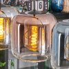 Lauden Suspension, Suspension Ambre, Bleu, Vert, Clair, Cuivré, 4 lumières