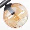 Koyoto Plafonnier, Boule lumineuse Ambre, 10 lumières