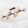 Koyoto Plafonnier, Boule lumineuse Ambre, 10 lumières