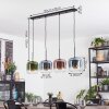 Lauden Suspension, Suspension Bleu, Vert, Clair, Cuivré, 4 lumières