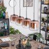 Lauden Suspension, Suspension Clair, Cuivré, 4 lumières