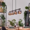 Ripoll Suspension, Boule lumineuse, Suspension Chrome, Fumé, 4 lumières