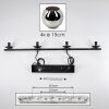 Ripoll Suspension, Boule lumineuse, Suspension Chrome, Fumé, 4 lumières