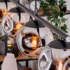 Ripoll Suspension, Boule lumineuse, Suspension Chrome, Fumé, 4 lumières