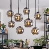 Ripoll Suspension, Boule lumineuse, Suspension Fumé, 8 lumières