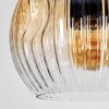 Ripoll Suspension, Boule lumineuse, Suspension Ambre, Clair, Fumé, 6 lumières
