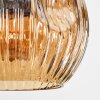 Ripoll Suspension, Boule lumineuse, Suspension Ambre, Fumé, 6 lumières