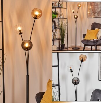 Koyoto Boule lumineuse, Lampadaire Ambre, Clair, Fumé, 3 lumières Koyoto Boule lumineuse, Lampadaire Ambre, Clair, Fumé, 3 lumières