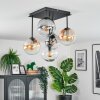 Gastor Plafonnier, Boule lumineuse Ambre, Clair, Fumé, 5 lumières