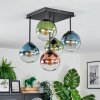 Gastor Plafonnier, Boule lumineuse Bleu, Vert, Clair, Cuivré, 5 lumières