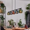 Ripoll Suspension, Boule lumineuse, Suspension Bleu, Vert, Cuivré, 5 lumières