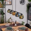 Ripoll Suspension, Boule lumineuse, Suspension Bleu, Or, Vert, 5 lumières