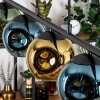 Ripoll Suspension, Boule lumineuse, Suspension Bleu, Or, Vert, 5 lumières