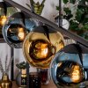Ripoll Suspension, Boule lumineuse, Suspension Bleu, Or, Vert, 5 lumières