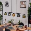 Ripoll Suspension, Boule lumineuse, Suspension Bleu, Or, Vert, 5 lumières