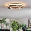 Lynor Plafonnier LED Anthracite, Noir, 1 lumière