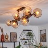 Koyoto Plafonnier, Boule lumineuse Ambre, Clair, Fumé, 10 lumières