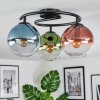 Gastor Plafonnier, Boule lumineuse 37 cm Bleu, Vert, Clair, Cuivré, 3 lumières