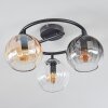 Koyoto Plafonnier, Boule lumineuse 37 cm Ambre, Clair, Fumé, 3 lumières