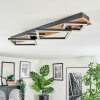 Cabanas Plafonnier LED Couleur bois, Noir, 1 lumière