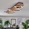Cabanas Plafonnier LED Couleur bois, Noir, 1 lumière