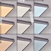Salmi Plafonnier, Panel LED Gris, Argenté, 1 lumière, Télécommandes