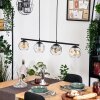 Ripoll Suspension, Boule lumineuse, Suspension Ambre, Clair, Fumé, 4 lumières