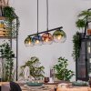 Koyoto Suspension, Boule lumineuse, Suspension Bleu, Vert, Clair, Cuivré, 4 lumières