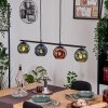 Ripoll Suspension, Boule lumineuse, Suspension Bleu, Vert, Cuivré, 4 lumières