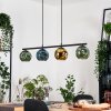 Ripoll Suspension, Boule lumineuse, Suspension Bleu, Or, Vert, 4 lumières