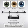 Ripoll Suspension, Boule lumineuse, Suspension Bleu, Or, Vert, 4 lumières