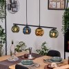 Ripoll Suspension, Boule lumineuse, Suspension Bleu, Or, Vert, 4 lumières